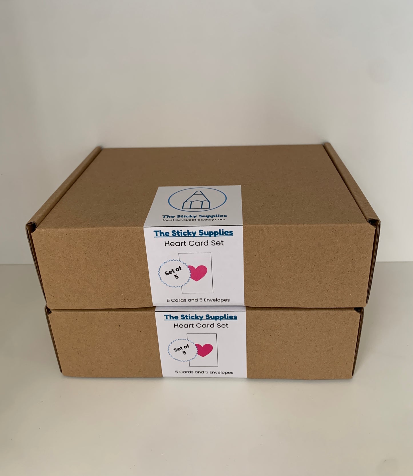 Heart Shaped Card Set