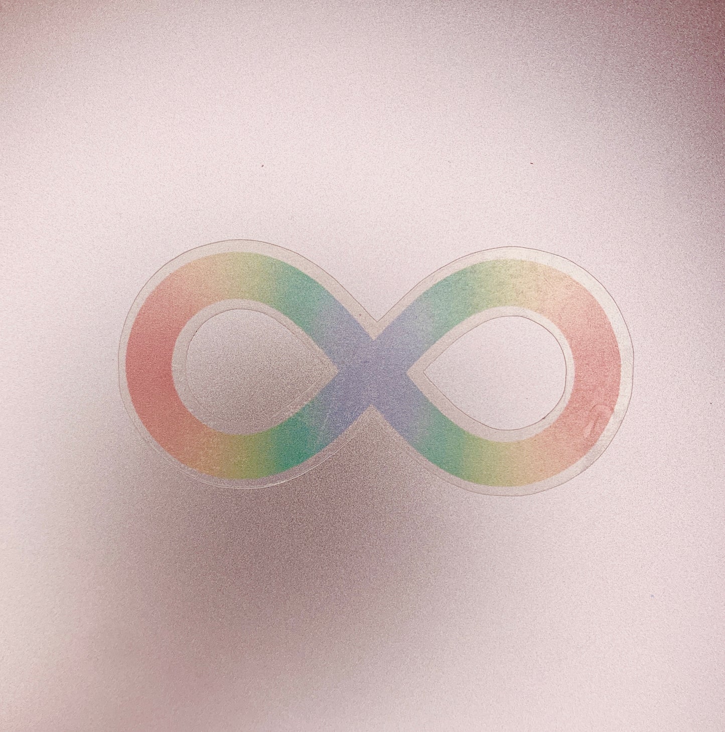 -- Limited Edition -- Rainbow Infinity Symbol Clear Sticker