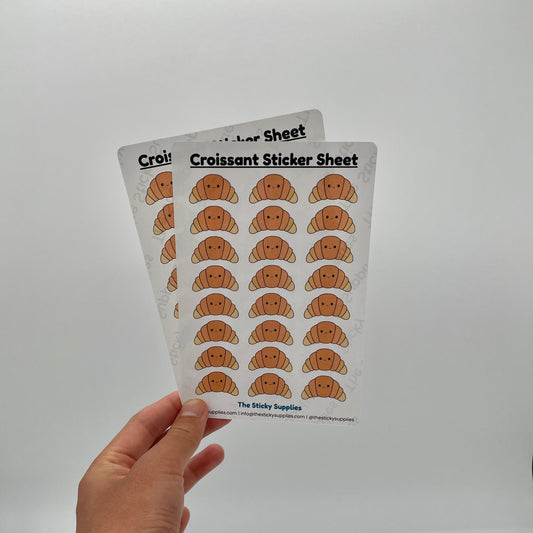 Croissant Sticker Sheet