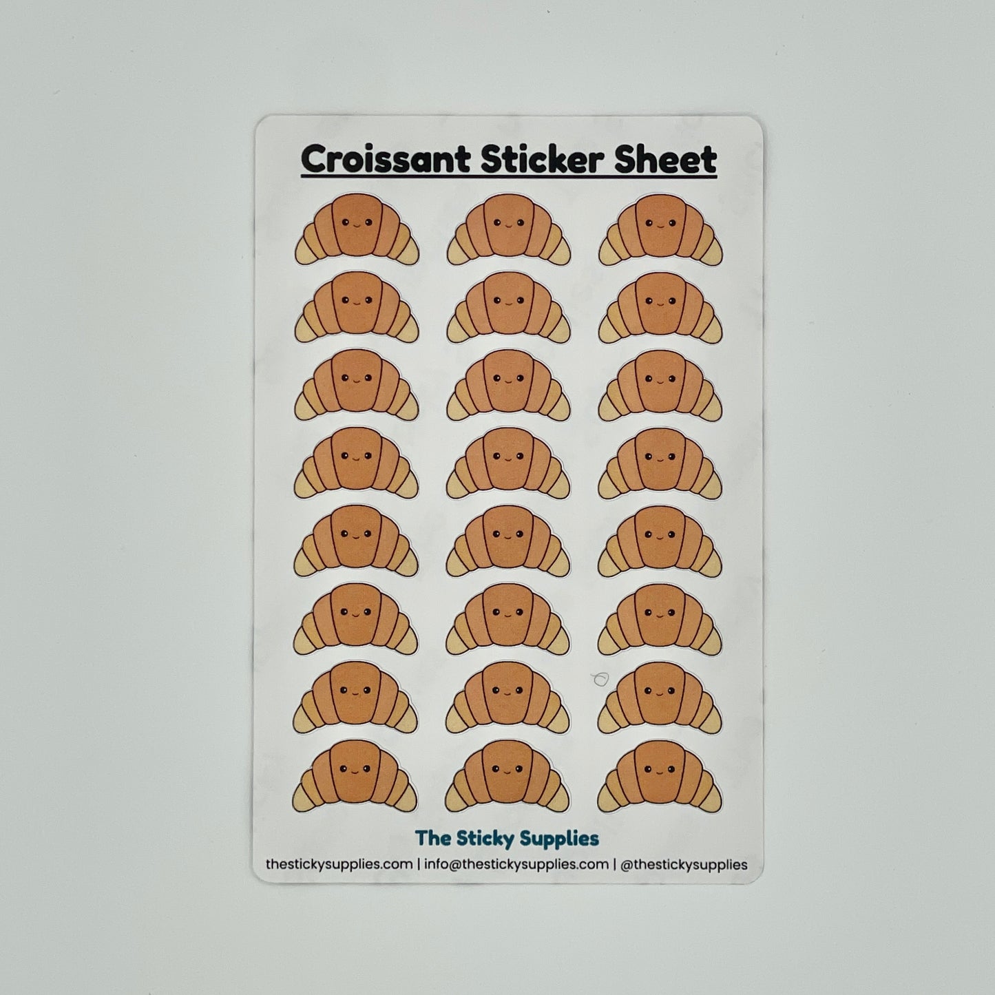 Croissant Sticker Sheet