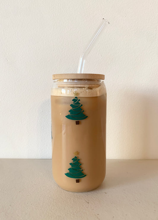 Christmas Tree Glass Cup